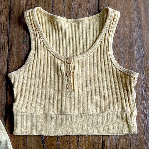 May Pink- Two piece mustard joggers set - Picture 3 of 7